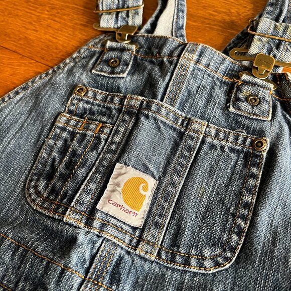 Carhartt blue denim overalls 6 - Picture 2 of 12